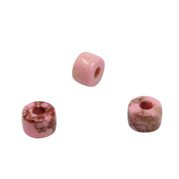 Forte Bead - Dyed Pink Imperial Jasper - Sold Individually