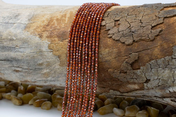 Zircon CZ AA Grade Polished Amber 2mm Faceted Round