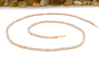 Zircon CZ AA Grade Polished Light Peach 2mm Faceted Round