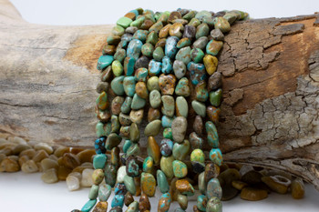Hubei Turquoise Polished 6-8mm Nugget