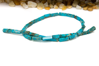 Impression Jasper Polished 4x13mm  - A Grade Aqua Terra Dyed - Cuboid