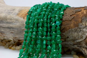 Jade Polished 8mm Star Dyed Emerald