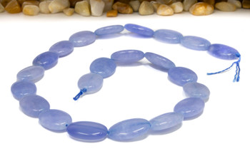 Natural Jade Polished 13x19mm Light Blue Oval