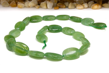Natural Jade Polished 13x19mm Sage Oval