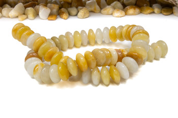 Natural Jade Polished 12mm Honey Mix Saucer