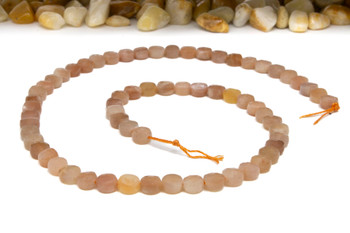 Sunstone Polished 6mm Faceted Coin