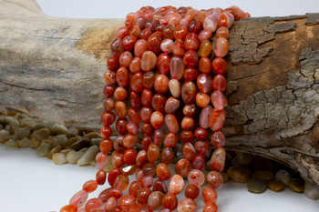 Red Agate Polished Approx. 6-8mm Nuggets