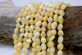 Yellow Jade Polished Approx. 8-10mm Nuggets