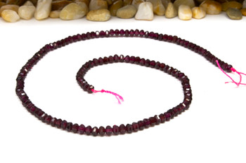 Garnet Polished 3x4mm Faceted Lantern