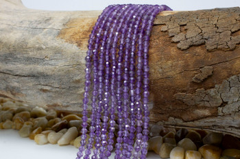Amethyst A Grade Polished 3mm Faceted Round