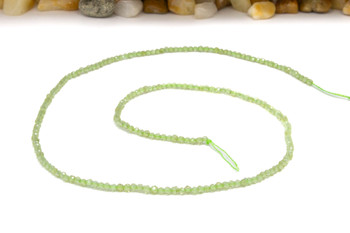 Peridot Polished 2mm Faceted Round