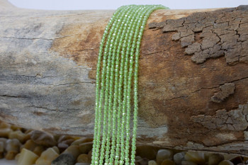 Peridot Polished 2mm Faceted Round